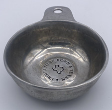 Vtg Wilton Armetale Measuring Cup “Born Texan" Made In USA Metal Alloy 14 oz.