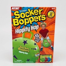 The Original Socker Boppers Hippity Hop 15" Inflatable Ball For Ages 3 Green and