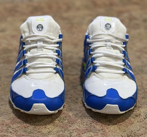Nike Shox NZ White Soar Blue Volt Men’s Size 9.5 US 378341-410 (RARE) - Picture 3 of 15