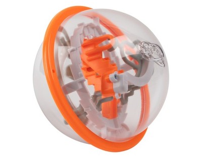 Spinmaster Spiel Perplexus GO 3D Labyrinth orange/weiß ab 8 Jahren 360 Grad