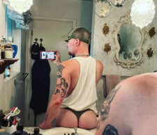 Perizoma uomo nuovo sexy nero vestibilità rilassata vita bassa con marsupio sagomato-gay