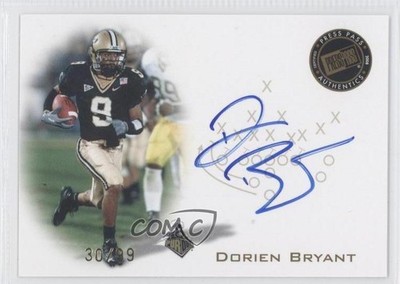 2008 Press Pass Signings Gold 30/99 Dorien Bryant #PPS-DB Rookie Auto RC 0c2