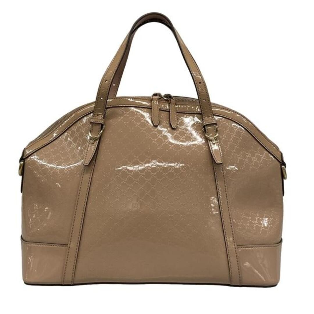 Gucci Micro GG Handbag Pink Beige Leather Used Waterproof Stylish