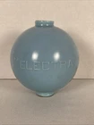 OLD “ELECTRA” Round ORIGINAL Milk Glass Blue LIGHTNING ROD WEATHERVANE BALL