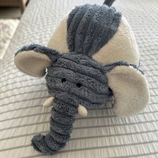 Jellycat Cordy Roy Baby Elephant Activity Ball With Bell Blue / Grey