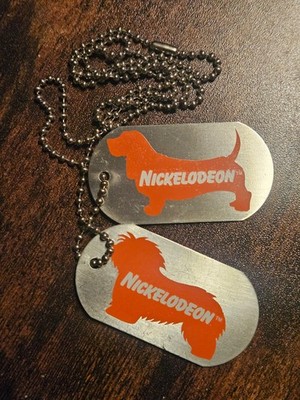 Vintage 90's Nickelodeon "Dog" Tags / Very Rare Slop Fest Souvenir | eBay
