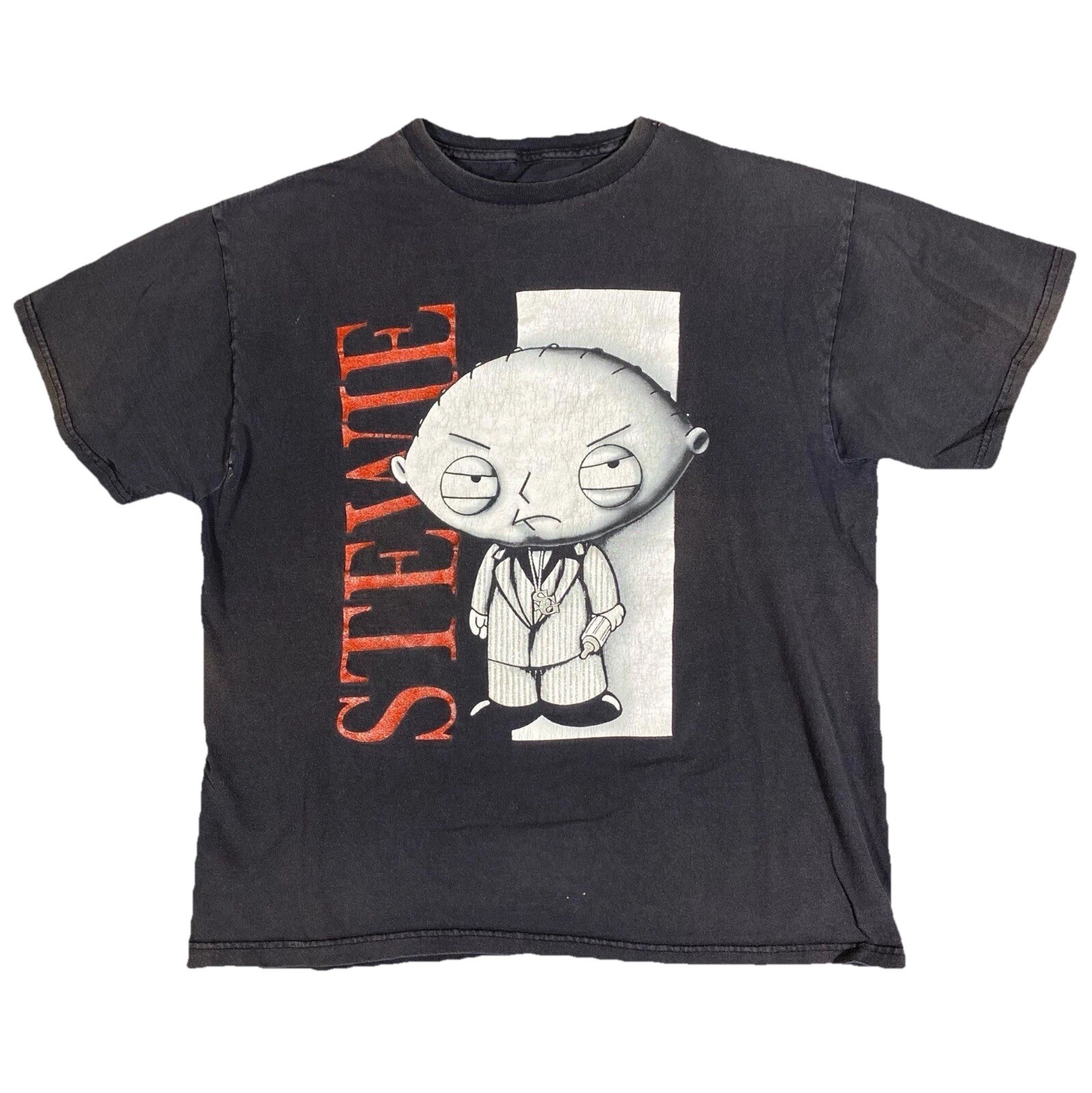 Vintage Family Guy Shirt Large Stewie Griffin Scarface Gangster Y2K Bling Mafia