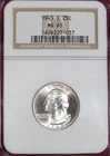 1945-S WASHINGTON QUARTER NGC MS65