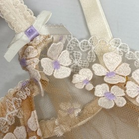 Agent Provocateur Bethanie Ivory Lilac Bra 34D New