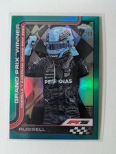 2025 Topps Chrome Formula 1 F1 #103 George Russell Teal Refractor #/299