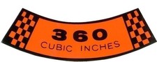 360 Cid Air Cleaner Decal For 1968-1976 Ford F100 F250 F350