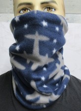 Airplanes Stars Fleece Neck Gaiter: Winter Scarf Warmer