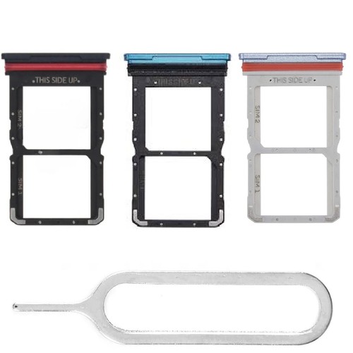 Double Plateau SIM Noir Pour Motorola Moto E14 - Tiroir Support Double Carte, Universel, Neuf