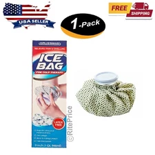 Reusable Ice Bag Pack 9 Inch Cold Therapy English Ice Cap Design (1 Pack) - New