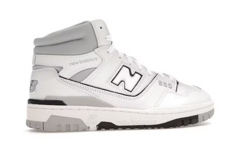 NEW BALANCE 650R SIZE 11 WHITE BLACK GRAY BASKETBALL HIGH TOP SNEAKER BB650WC - Picture 5 of 10
