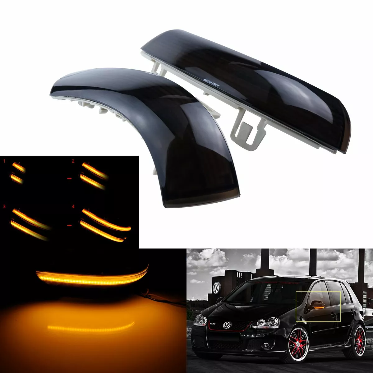 Vw golf mk5 wing 2024 mirror indicator replacement
