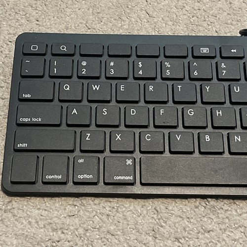 Black Mini Wired Apple Keyboard For Iphone and Ipad - Picture 2 of 5
