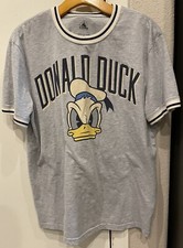 Disney Donald Duck Ringer Shirt Gray No 34 T-shirt Large