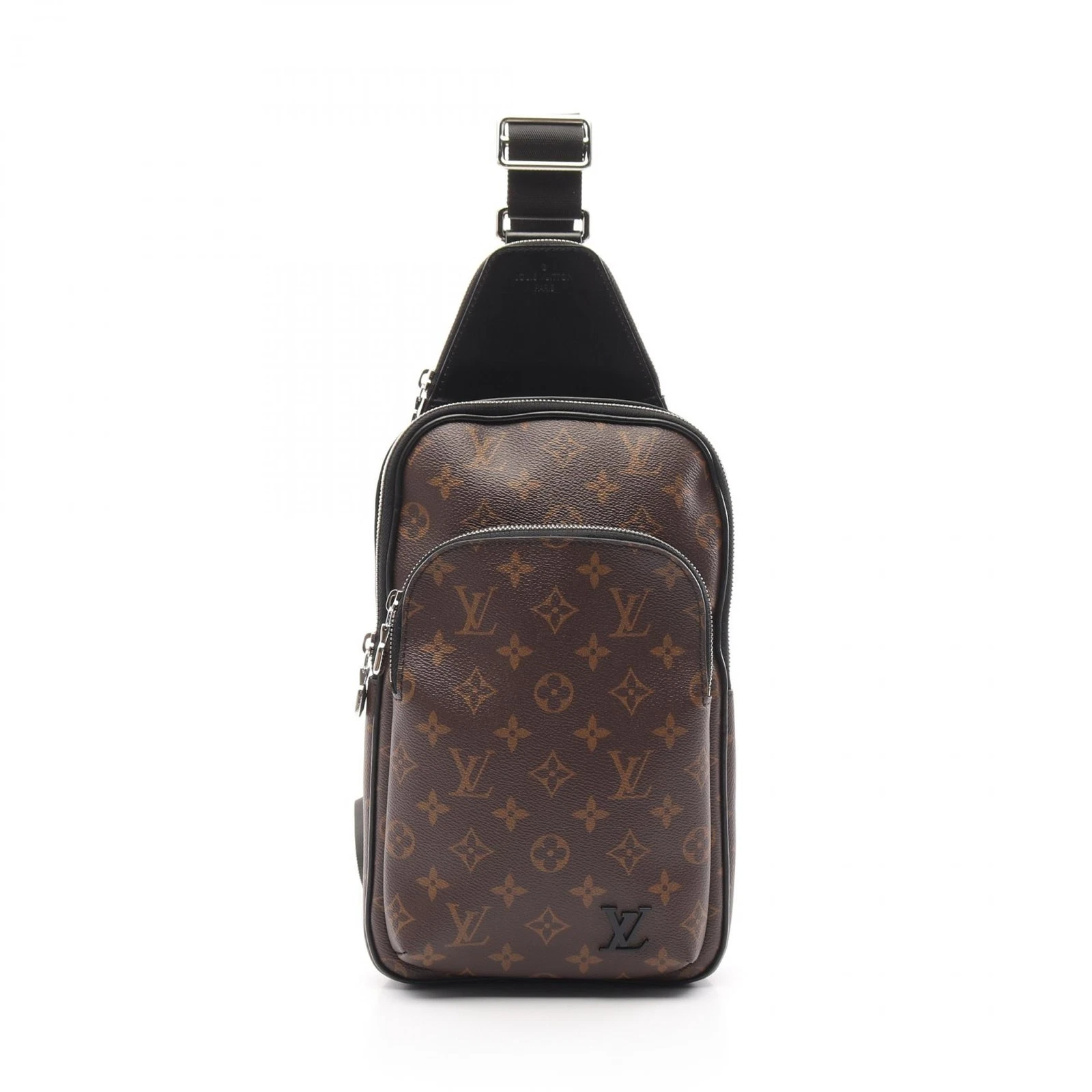 LOUIS VUITTON（LV） Borsa a tracolla Louis Vuitton Avenue M46327 Monogram tela macassar nera usata