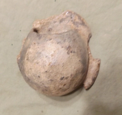 Ancient Artifact Pre Columbian? Mica in Clay Wall Pocket Native N or S America?