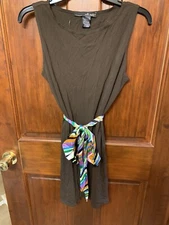 Willi Smith Women Stretch Sleeveless Blouse Long Top Knit W Cejon Size M NWOT