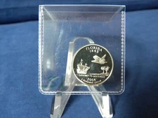 2004 S SILVER GEM PROOF FLORIDA STATE QUARTER 90% SILVER FREE SHIP
