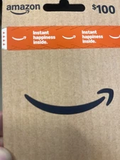 100 $ Amazon Gift Card, Brand New, No Shipping Charge Immediate Shipping