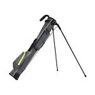 Izzo Golf Sunday Stand Bags - Lightweight Golf Stand Bag Sunday Bag Grey/Lime