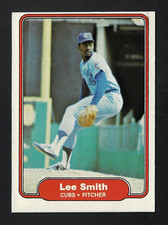 1982 Fleer Baseball Card #603 Lee Smith – Chicago Cubs  A2620