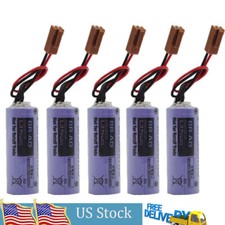 5PCS BR-AG Battery 3V 1800mAh PLC Battery with Plug Non-rechargeable Battery