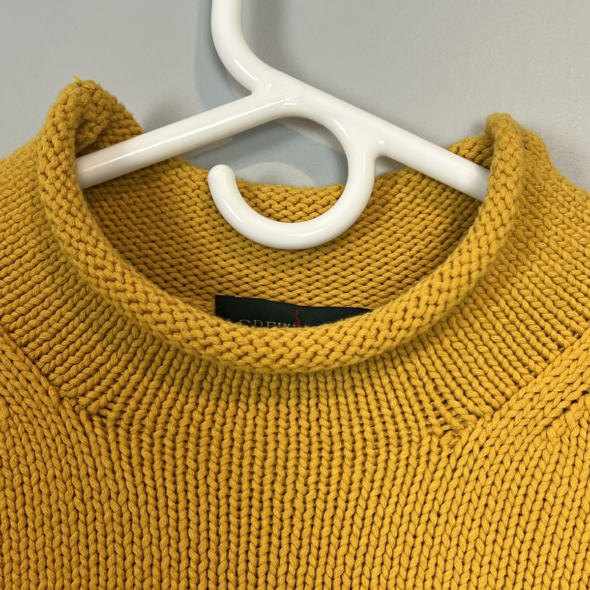 J. Crew Always Yellow Rolled Neck Sweater Vtg 90s Womens J. Crew Always Yellow Rolled Neck Sweater Vtg 90s Womens