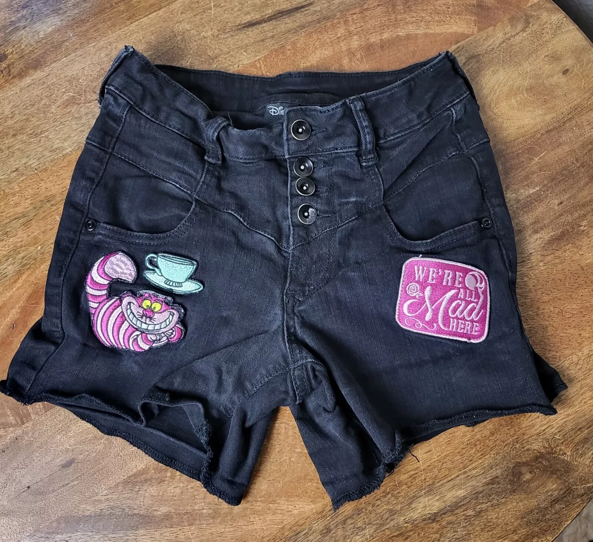 Disney Alice In Wonderland Youth Girls Shorts Cheshire Cat Size 1