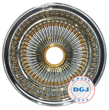 13s Rev 100 Spoke Chrome Lowrider Wire Wheel Rims Wgold Nipples Hub Knockoff