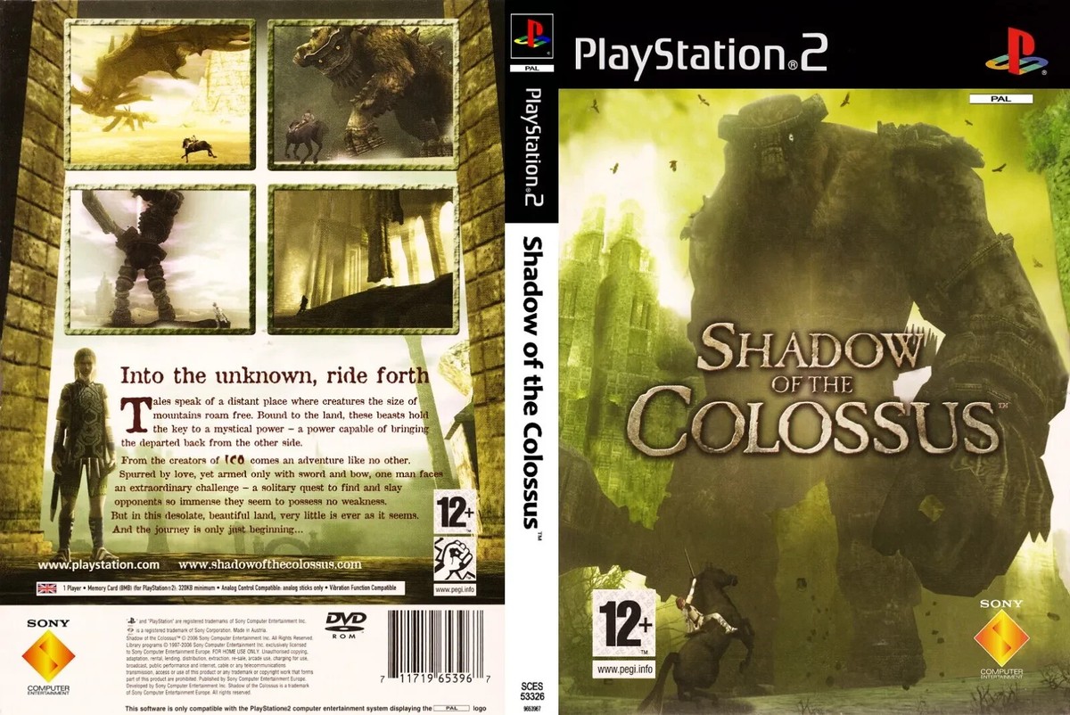 Shadow of the Colossus PS2 Game Case Box Cover Work Only (No