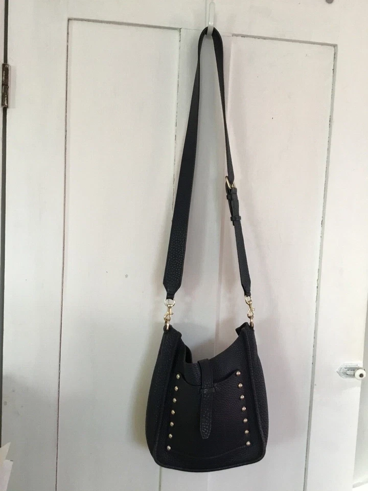 Rebecca Minkoff Navy Unlined Feed Bag Crossbody Bucket Bag Medium EPO - Изображение 3 из 4