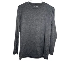 RBX T-Shirt Women's Small Gray Crew Neck Long Sleeve Solid Athletic Active