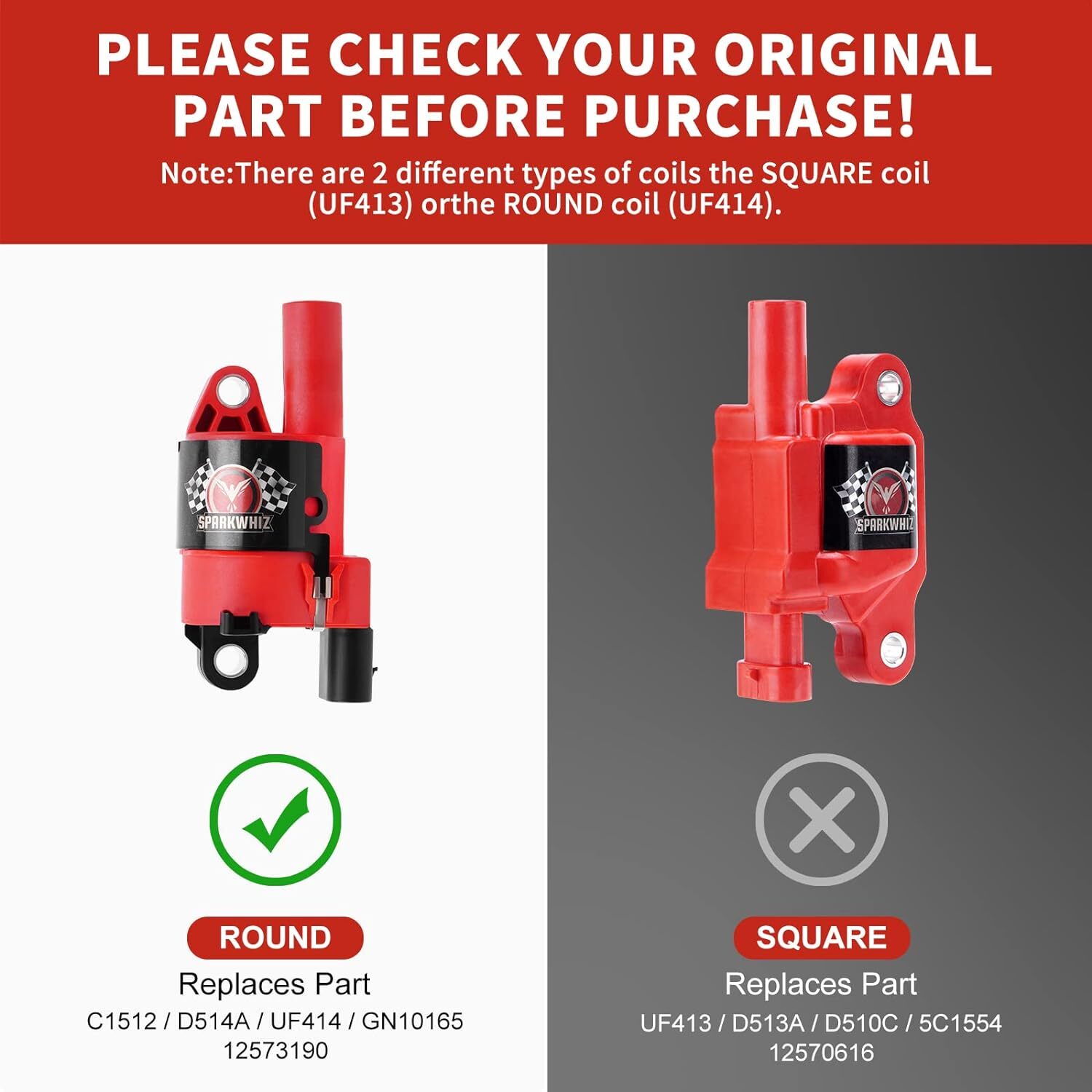 8* UF414 Ignition Coil & Spark Plug Wire set For Chevy Silverado 1500 GMC Tahoe