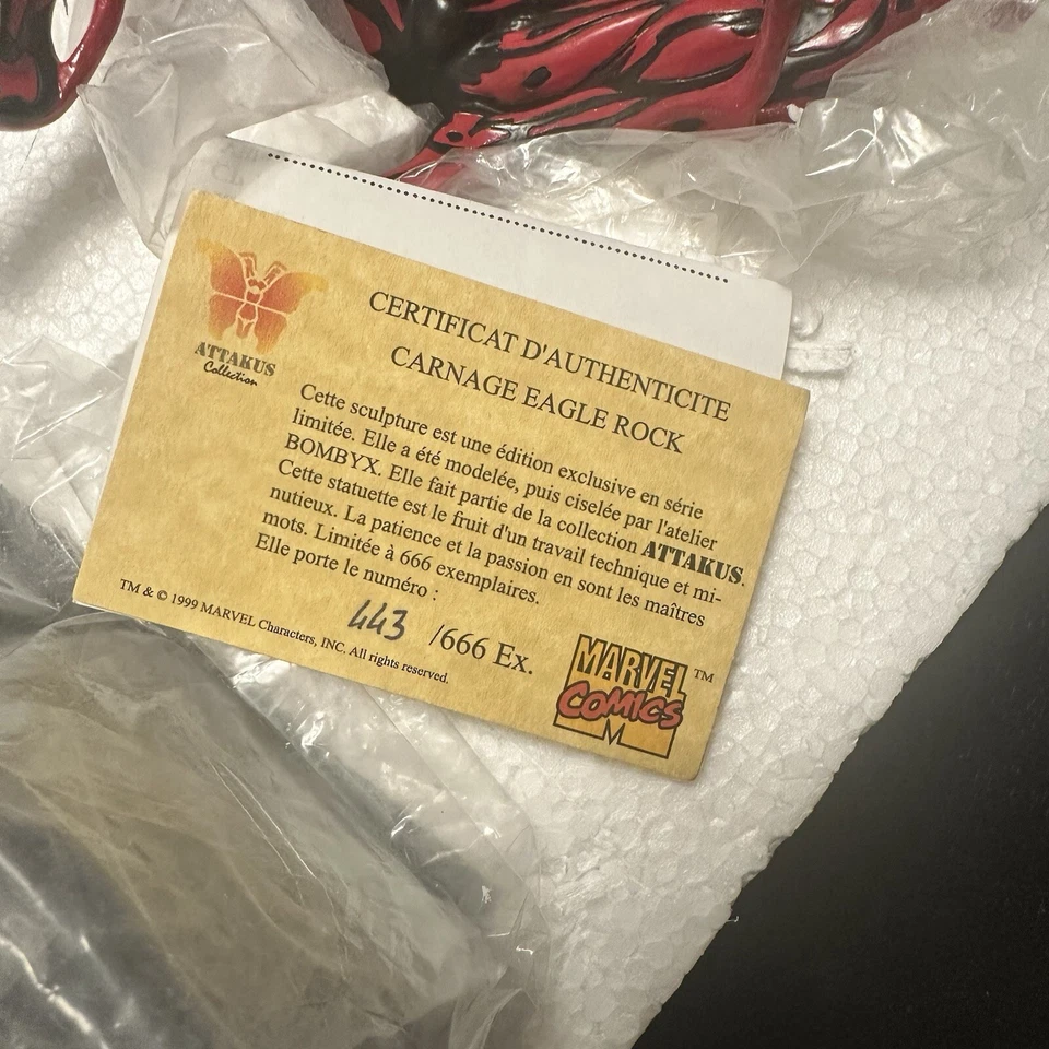 CARNAGE - Estatua de Attakus 🔥 Sobre Eagle Rock VENOM 💥 Foto 4 de 4