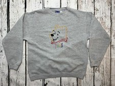 VTG Winnie The Pooh Embroidered Character Face Women's Crewneck Sweatshirt - XL