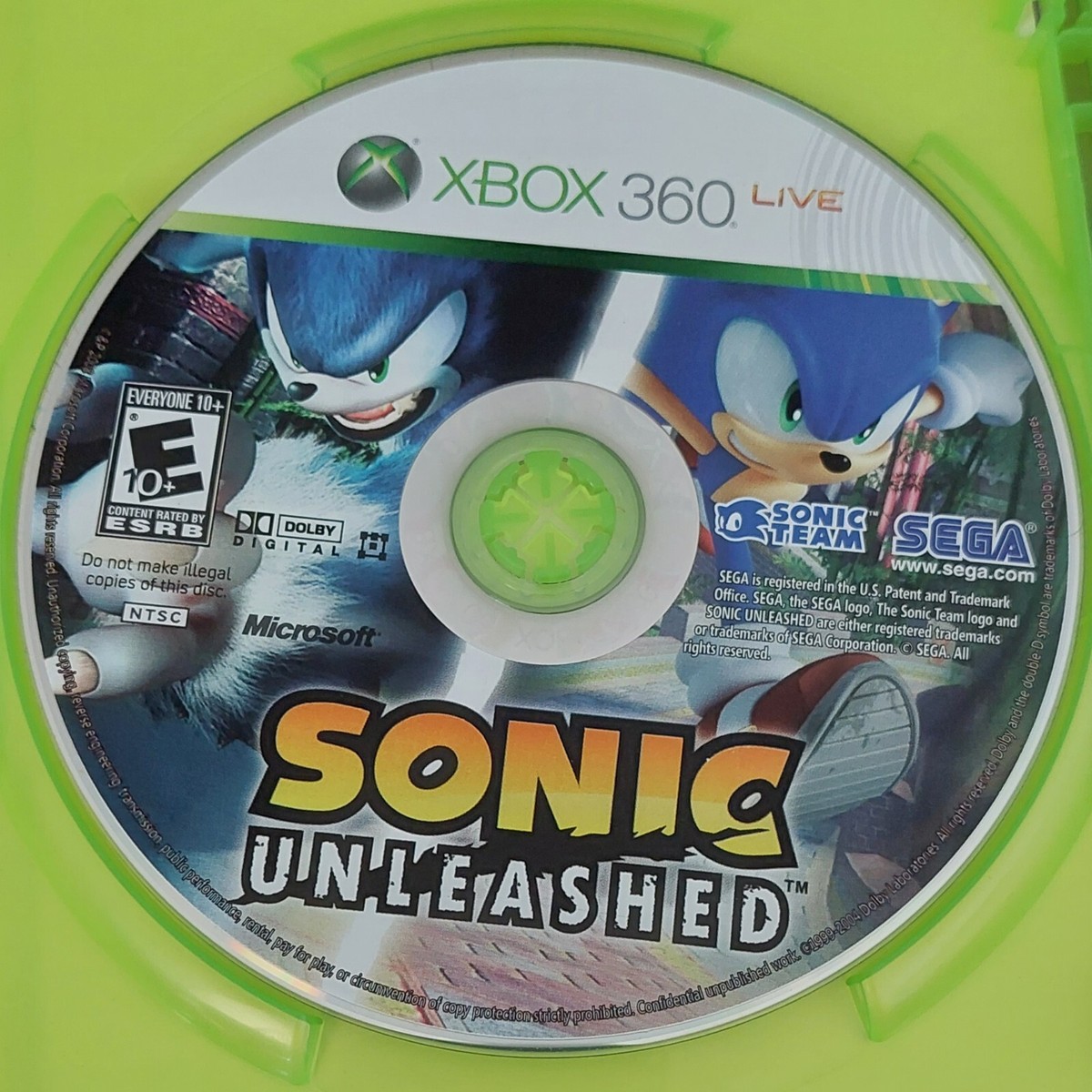 Sonic Unleashed (Microsoft Xbox 360 2008) Sega CIB TESTED IN EWC