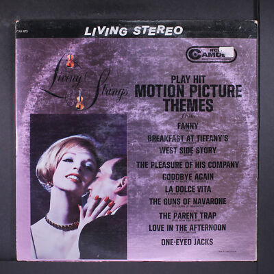 LIVING STRINGS: play hit motion picture themes RCA CAMDEN 12'' LP 33 RPM