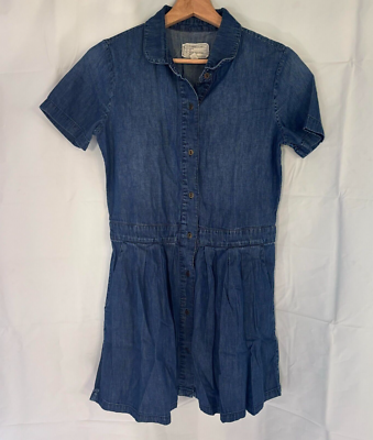 current elliott denim dress Current/Elliott X Vampires Wife + Ruffled Denim Mini Dress