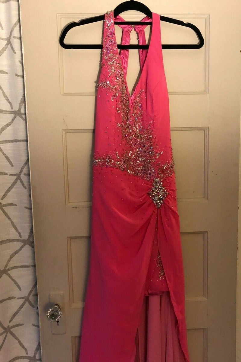 tony bowls pink dress Tony Bowls Le Gala beaded pink chiffon