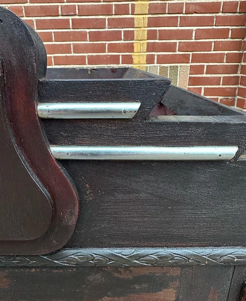 Art Deco Display Case / Cabinet - Glass Shelves - Unique Design - Free Shipping - Image 4 of 4