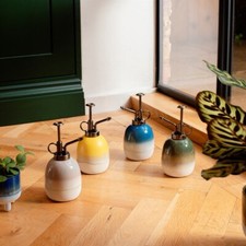 Image of Indoor House Plant Mister Sass & Belle Mojave Glaze Yellow Ceramic Mister