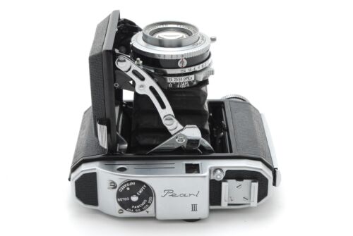 【N MINT+++】Konica Pearl III Rangefinder 6x4.5 Film Camera Hexar 75mm f/3.5 JAPAN - Picture 5 of 12