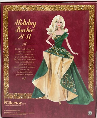2011 Happy Holiday Christmas Barbie Doll (T7914) | eBay