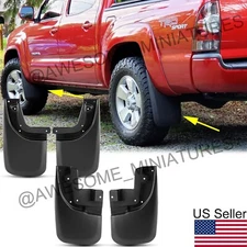 4x Front Rear Mud Flaps Splash Guard For 2005-2015 Toyota Tacoma W/Fender Flares