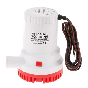 Détails Sur 12v 2000gph Pompe à Eau De Cale Pour Bateau Submersible Interrupteur à Flotteur