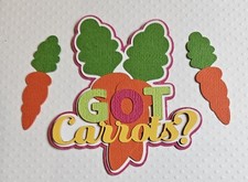 Easter Got Carrots Title. Scrapbook, Card Making Paper Piecing